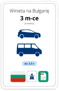 Bułgaria na 3 mc. - samochód (e-winieta)