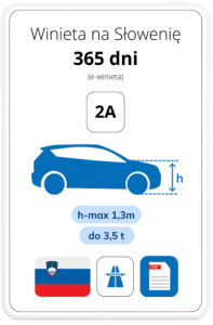 Słowenia na 365 dni - kat. 2A (e-winieta)