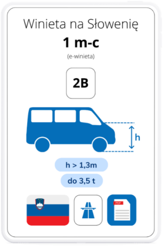 Elektroniczna winieta (e-winieta) do Słowenii na 1 miesiąc - busy