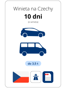 Czechy na 10 dni - samochód (e-winieta)