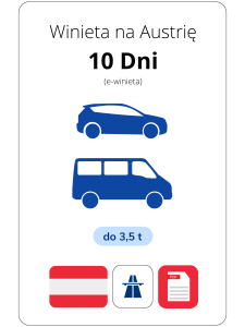Austria na 10 dni - samochód (e-winieta)