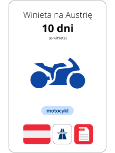 Austria na 10 dni - motocykl (e-winieta)