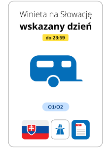 Słowacja na wskazany dzień - przyczepa O1/O2 (e-winieta)