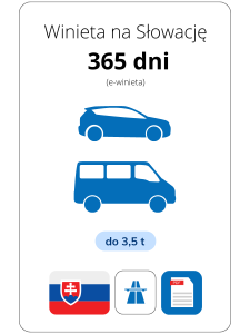Słowacja na 365 dni - samochód (e-winieta)