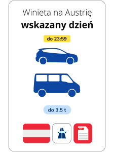 Austria na wskazany dzień - samochód (e-winieta)