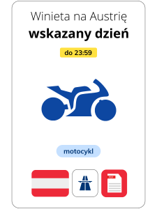 Austria na wskazany dzień - motocykl (e-winieta)