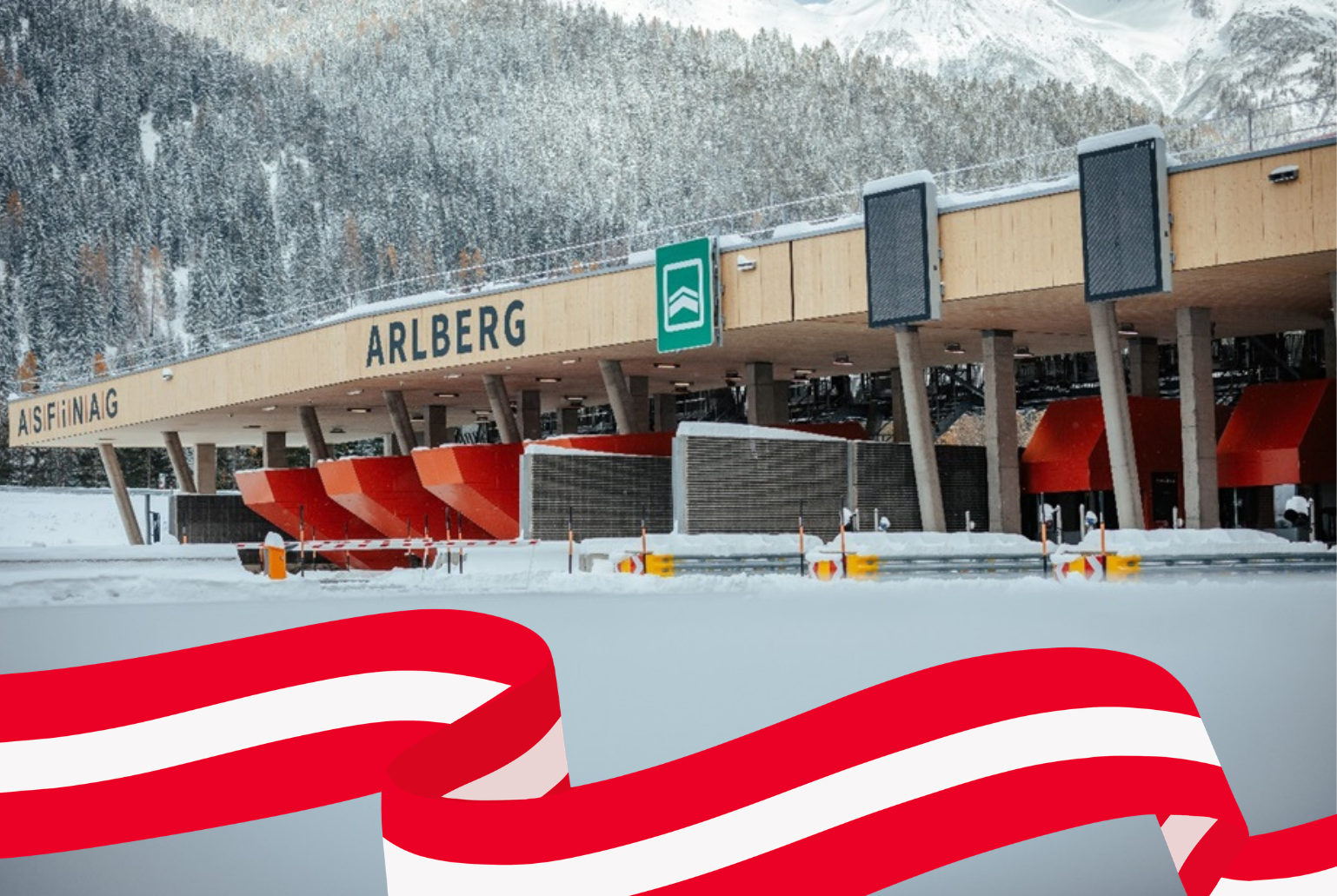 Austria opłaty drogowe - bramki autostrada w Arlberg